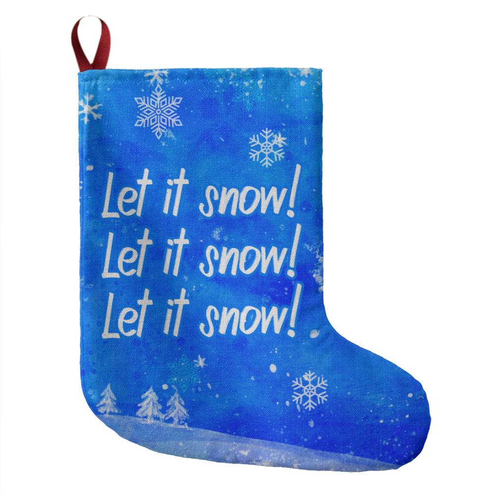 NEW! Christmas Stocking - Let It Snow (Extra Large)