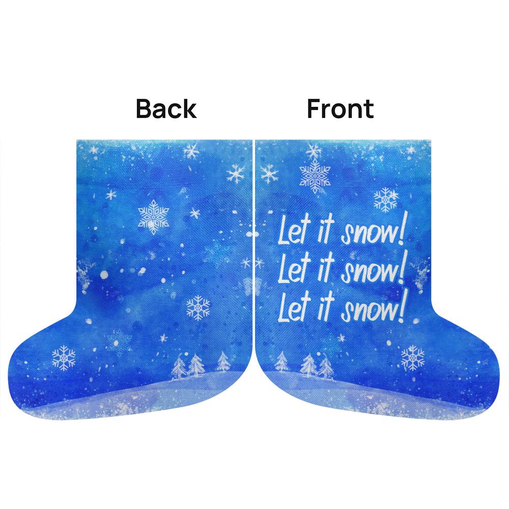 NEW! Christmas Stocking - Let It Snow (Extra Large)