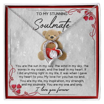 To My Soulmate - I Love You Forever Necklace