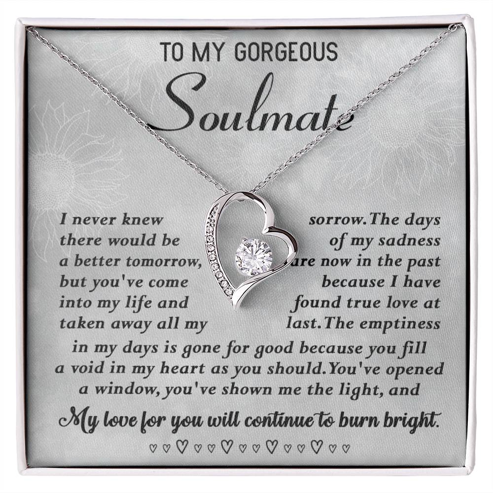 To My Gorgeous Soulmate Necklace