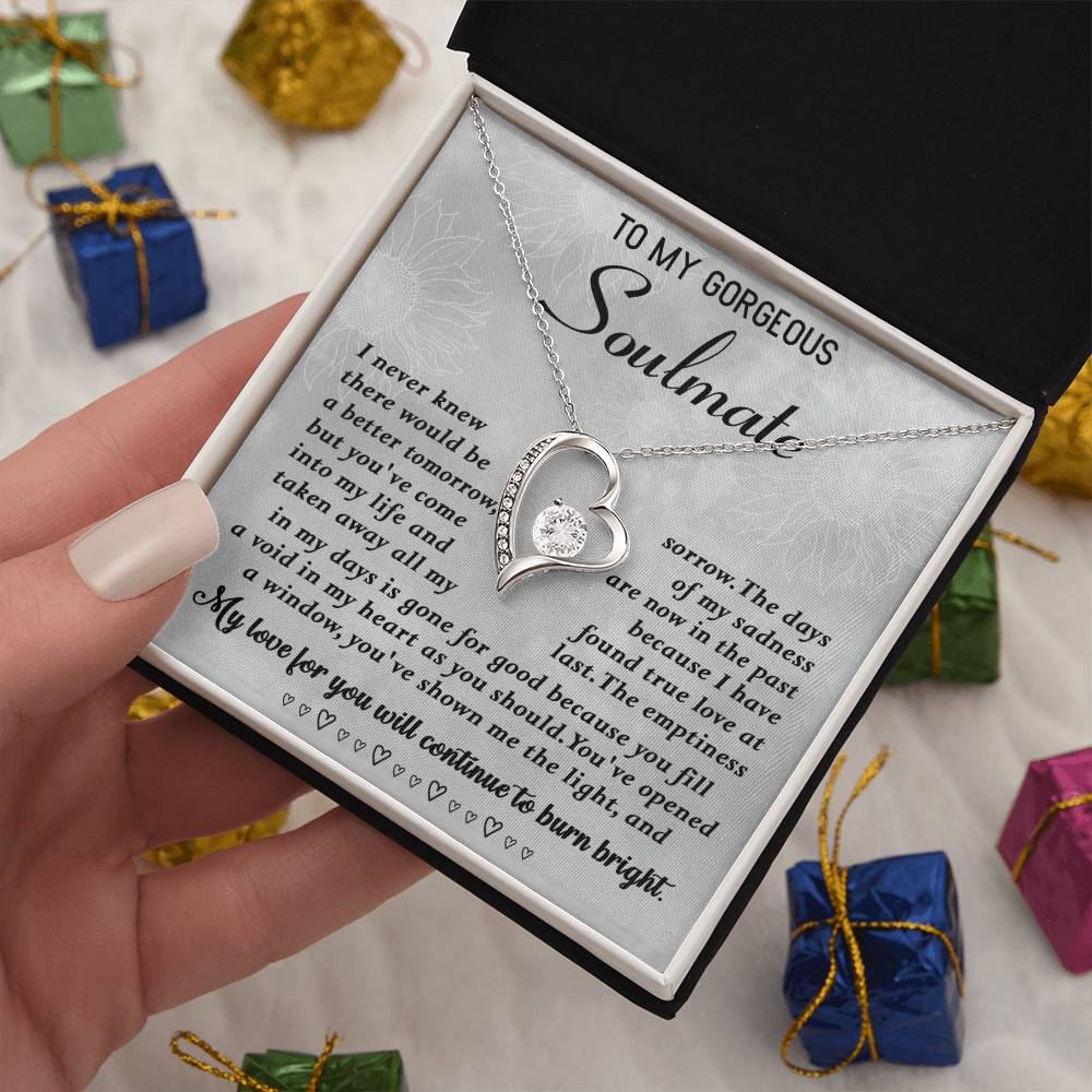 To My Gorgeous Soulmate Necklace