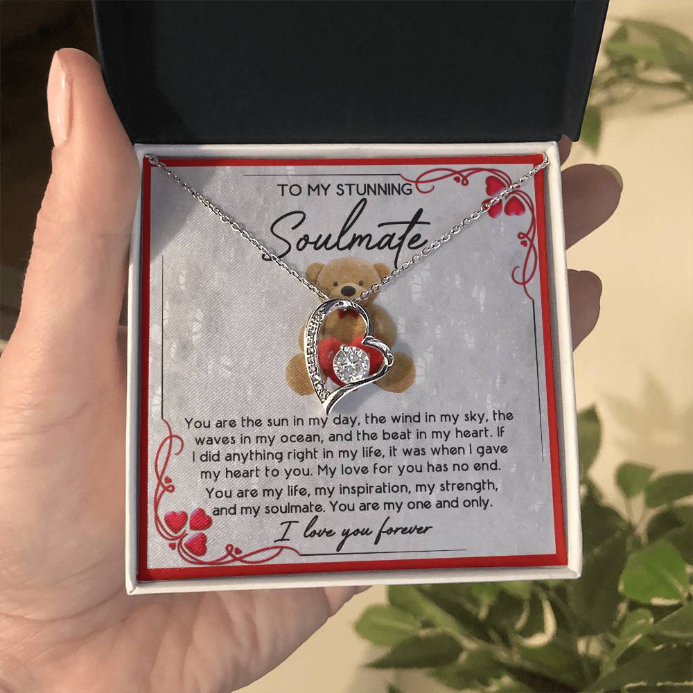 To My Soulmate - I Love You Forever Necklace