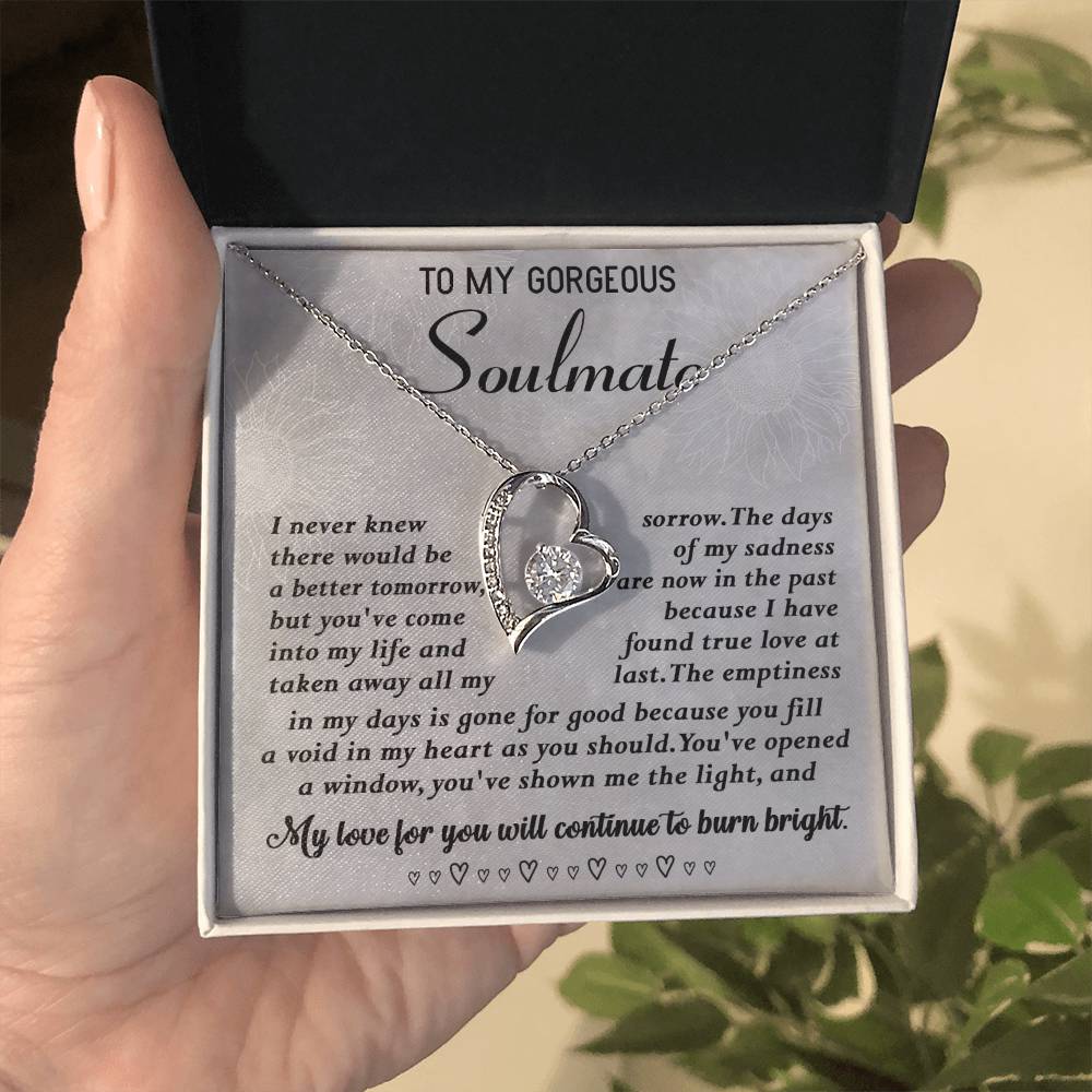 To My Gorgeous Soulmate Necklace