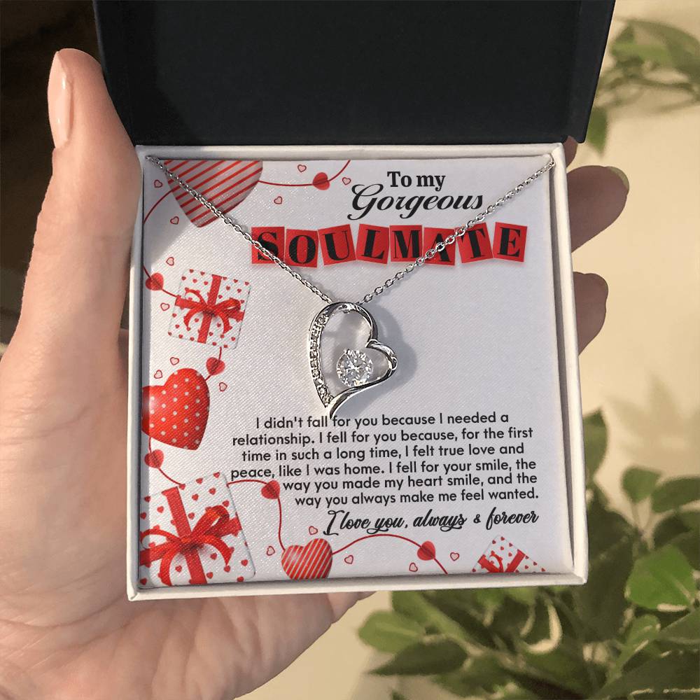 Soulmate - Fall For You Heart Necklace