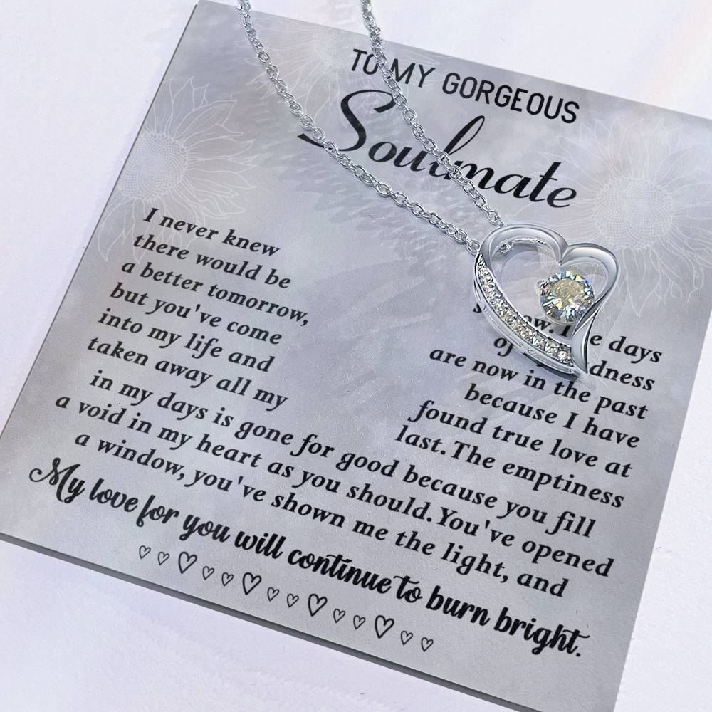 To My Gorgeous Soulmate Necklace