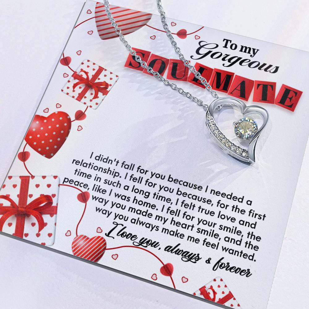 Soulmate - Fall For You Heart Necklace