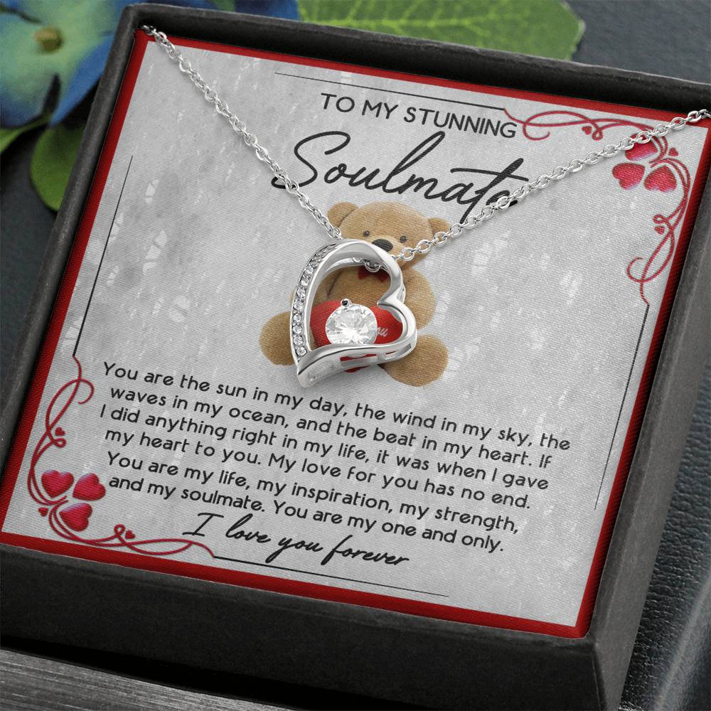 To My Soulmate - I Love You Forever Necklace