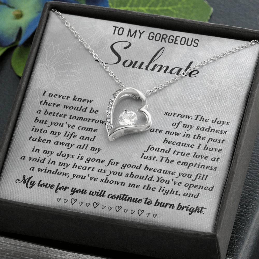 To My Gorgeous Soulmate Necklace