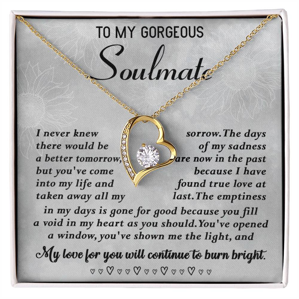 To My Gorgeous Soulmate Necklace