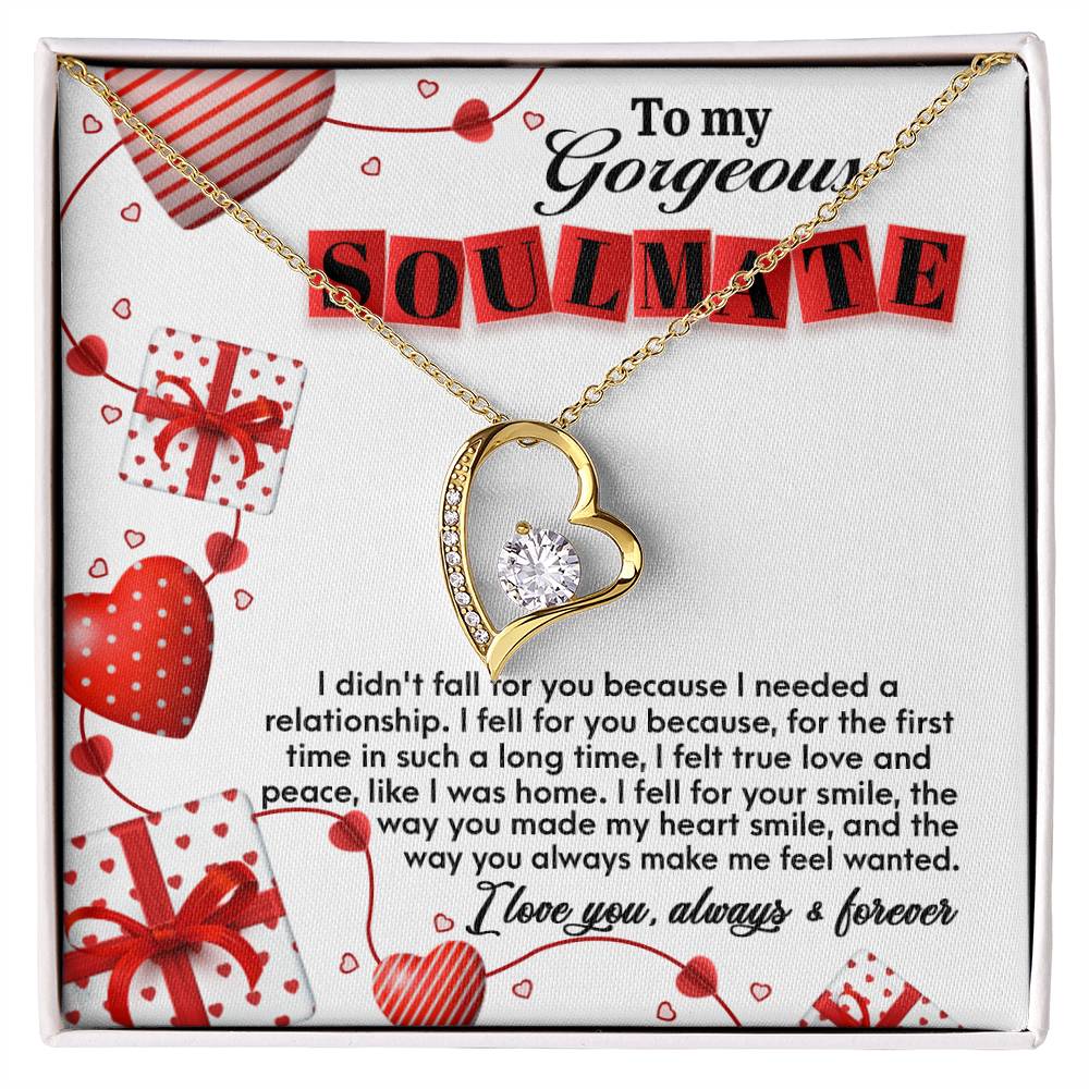 Soulmate - Fall For You Heart Necklace