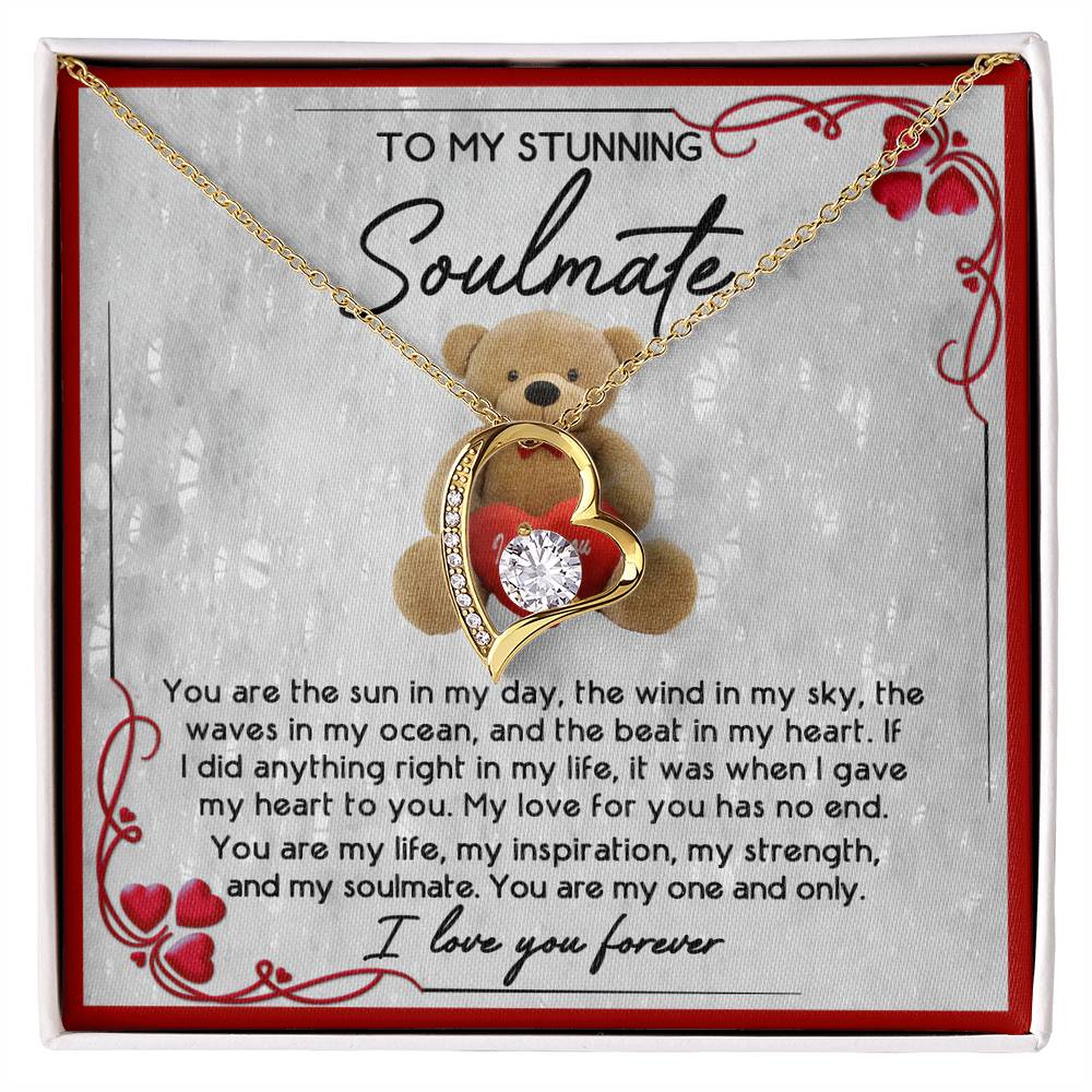 To My Soulmate - I Love You Forever Necklace