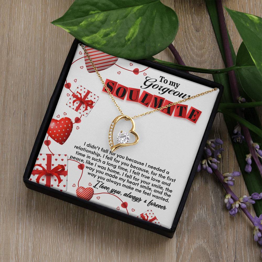 Soulmate - Fall For You Heart Necklace