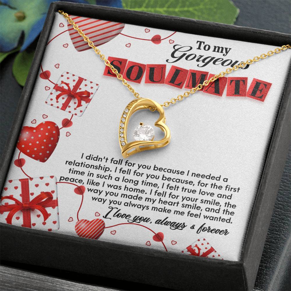 Soulmate - Fall For You Heart Necklace