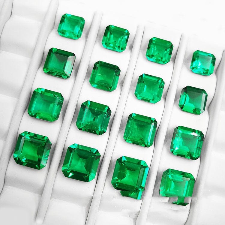 Synthetic Emerald Small Octagonal Bare Stone - Dazora Jewels  - Dazora Jewels 