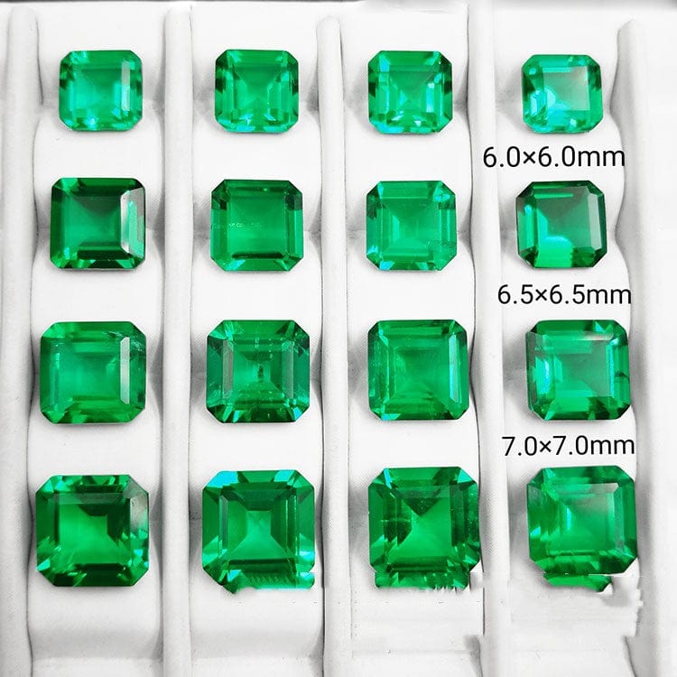 Synthetic Emerald Small Octagonal Bare Stone - Dazora Jewels  - Dazora Jewels 