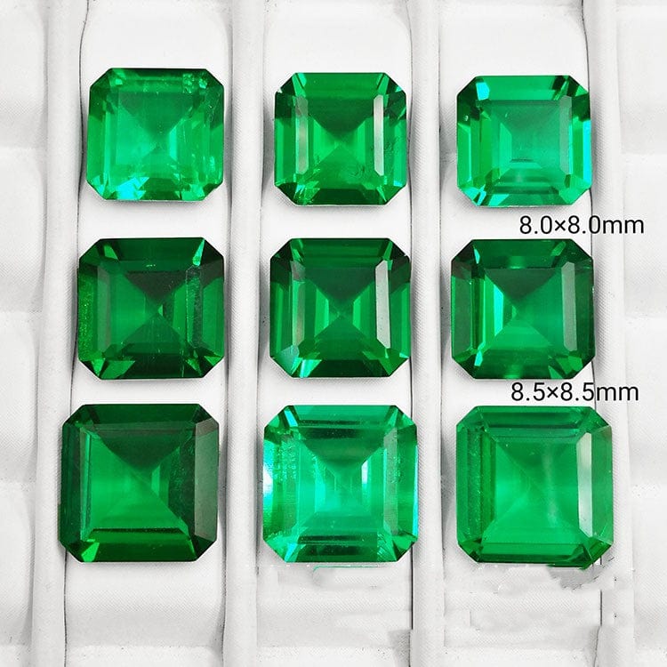 Synthetic Emerald Small Octagonal Bare Stone - Dazora Jewels  - Dazora Jewels 