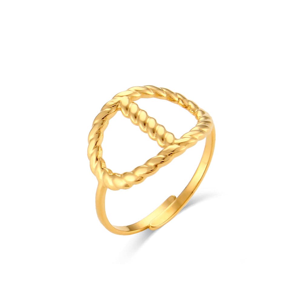 European And American Gold Ring Ornament - Dazora Jewels  - Dazora Jewels 