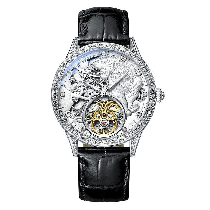 Men's Fully Automatic Mechanical Watch Stereo Relief Waterproof - Dazora Jewels  - Dazora Jewels 