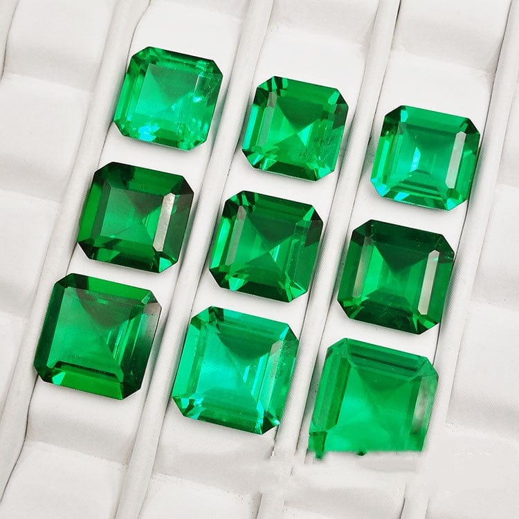 Synthetic Emerald Small Octagonal Bare Stone - Dazora Jewels  - Dazora Jewels 