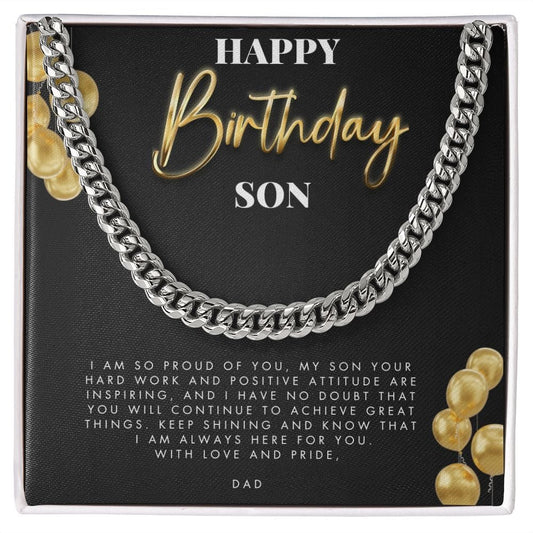 Happy Birthday Son - Dazora Jewels  - Dazora Jewels 