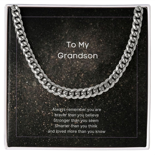 Grandson Cuban Link Chain - Dazora Jewels  - Dazora Jewels 