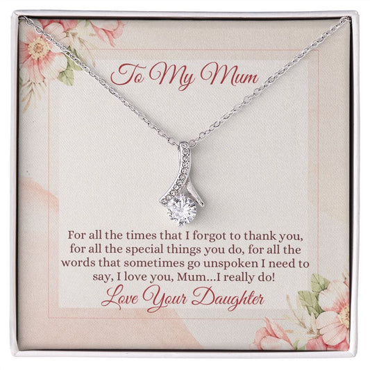 Mum Alluring Beauty Necklace (From Your Daughter) - Dazora Jewels  - Dazora Jewels 