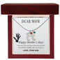 Mom Engraved Baby Feet With Birthstone - Dazora Jewels  - Dazora Jewels 