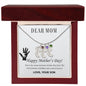 Mom Engraved Baby Feet With Birthstone - Dazora Jewels  - Dazora Jewels 
